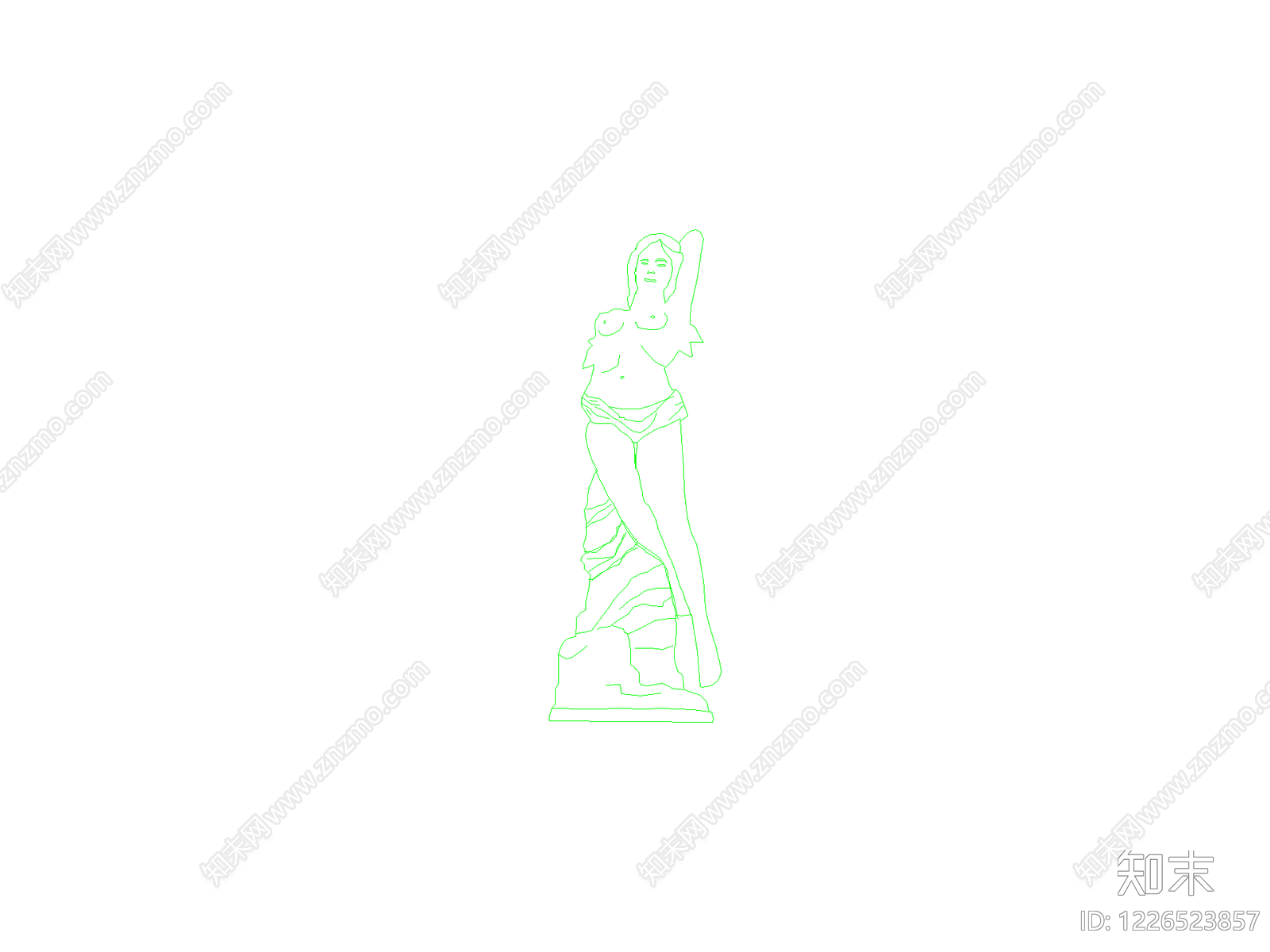 新中式佛龛佛像CAD图纸