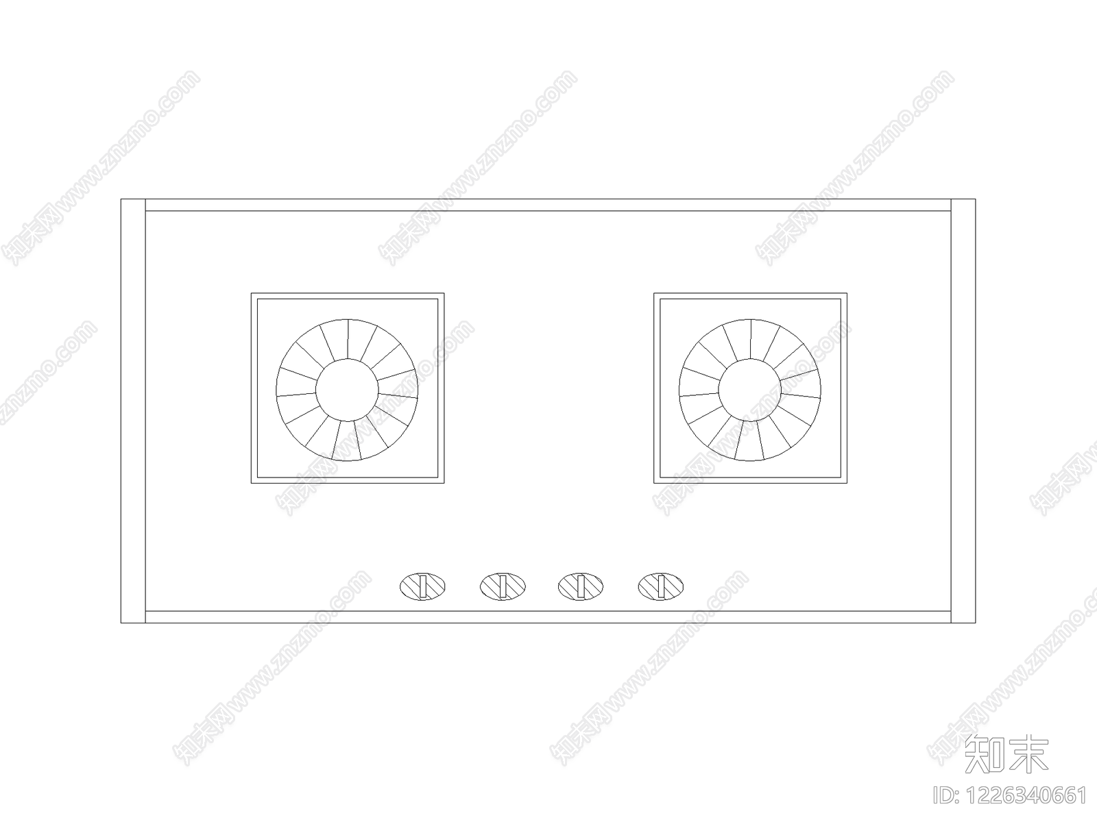 厨房设施cad施工图下载【ID:1226340661】