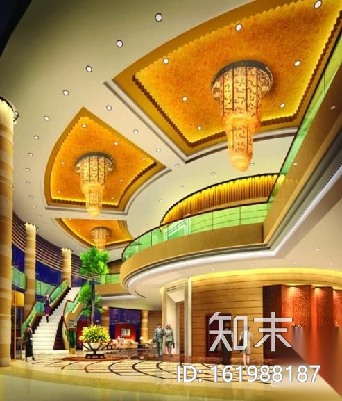 某四星大酒店设计装修图(含效果)cad施工图下载【ID:161988187】