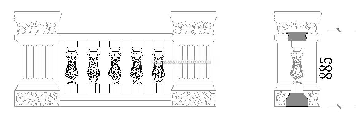 栏杆施工图下载【ID:179539143】