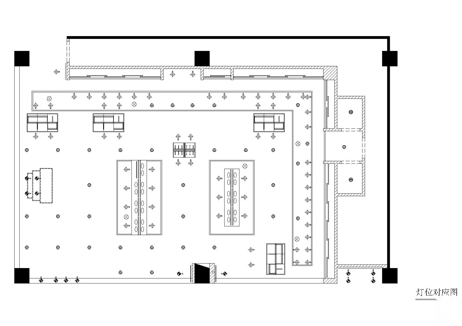 150平方长方形体育品牌专卖店施工图cad施工图下载【ID:160416123】