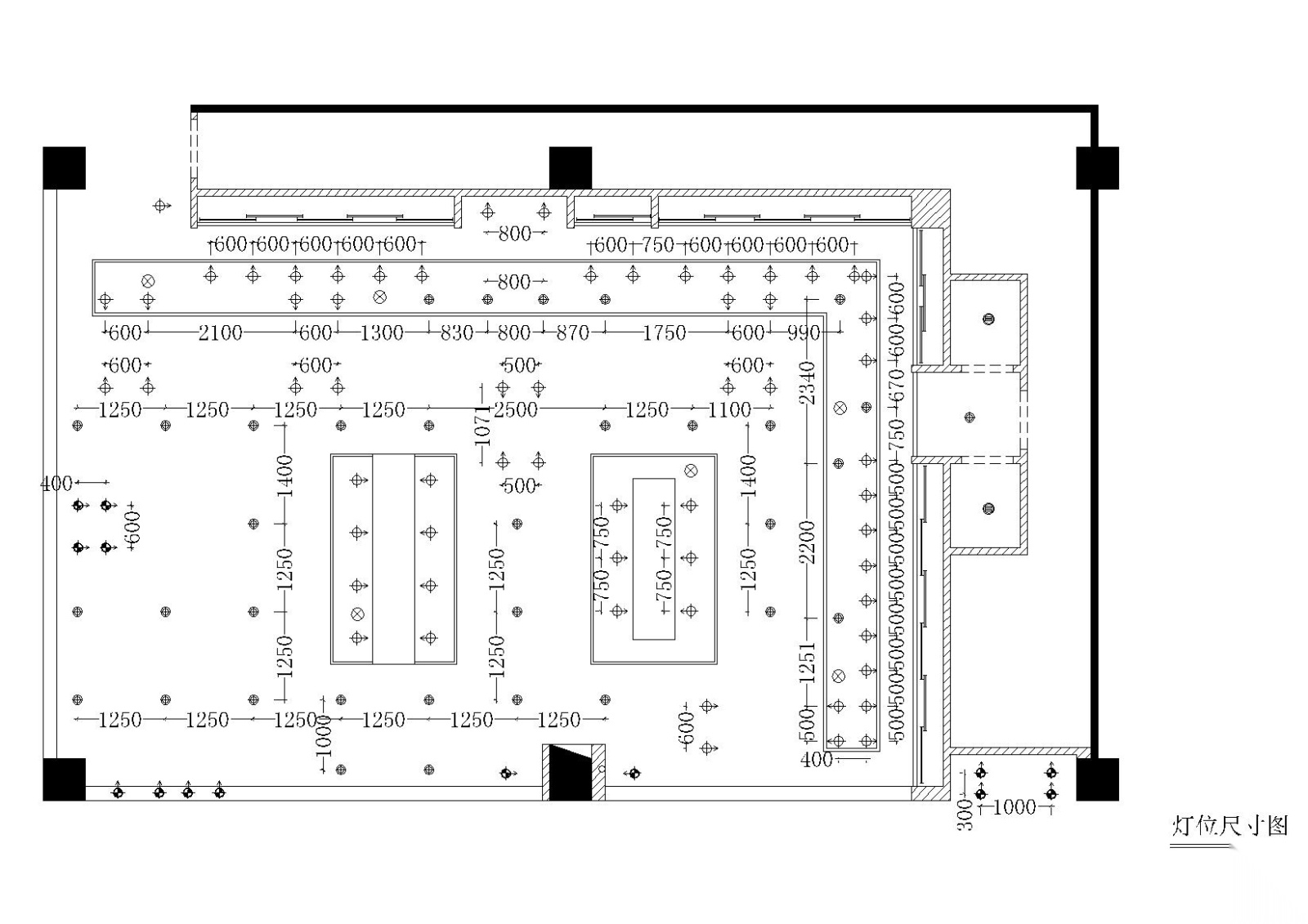 150平方长方形体育品牌专卖店施工图cad施工图下载【ID:160416123】