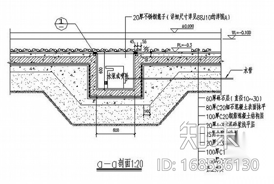 水泵剖面详图施工图下载【ID:168536130】