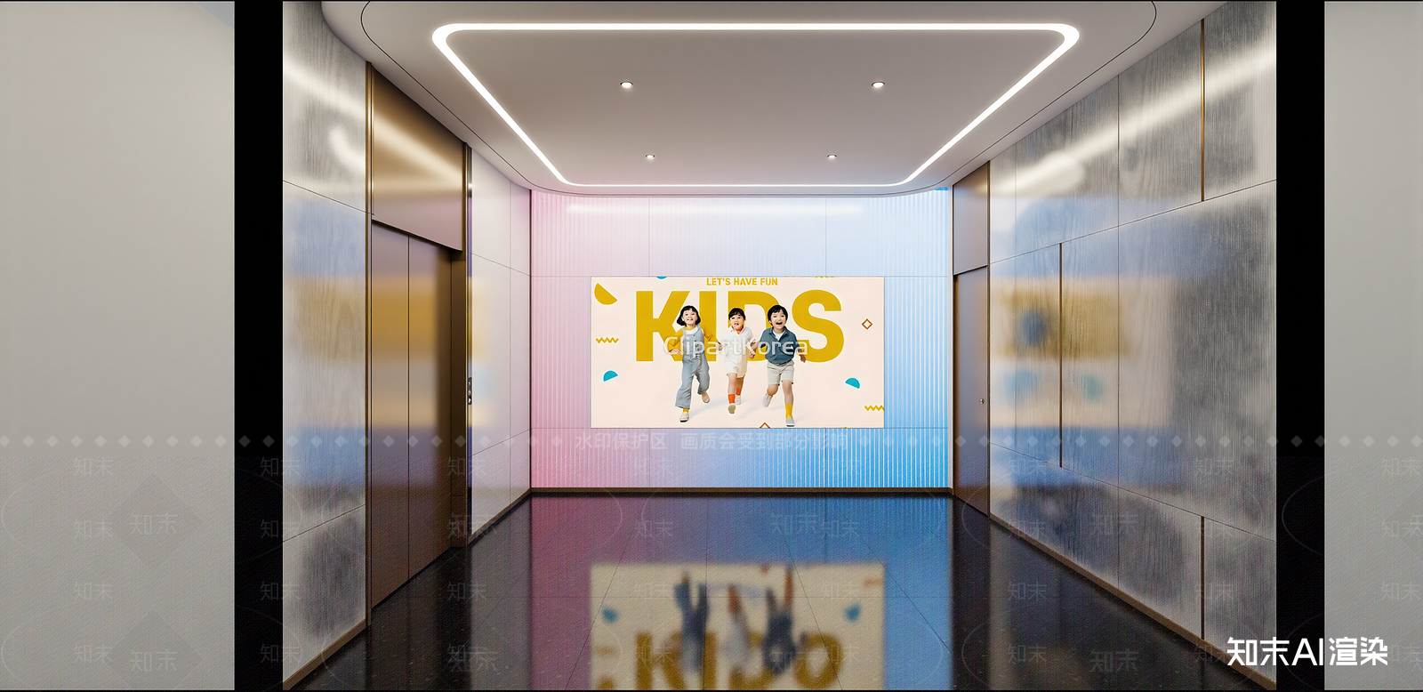 现代商场SU模型下载【ID:1216078436】