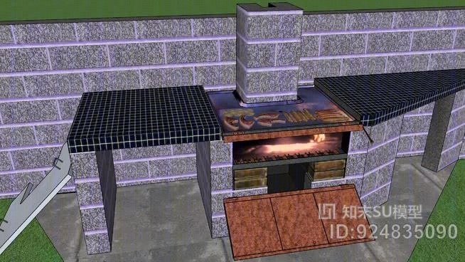 澳洲烧烤SU模型下载【ID:924835090】