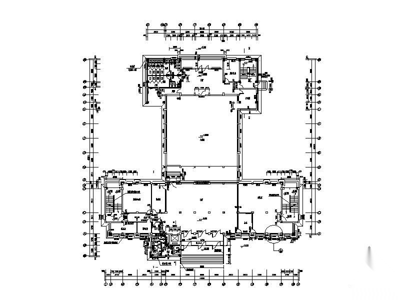 [秦皇岛]某培训学校六层办公楼玻璃幕墙及外墙干挂石材施...cad施工图下载【ID:168481168】