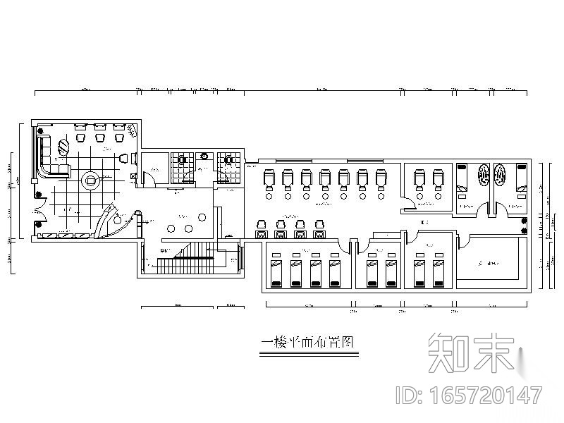 某养身馆室内设计施工图cad施工图下载【ID:165720147】