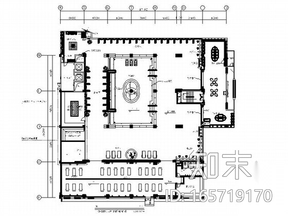 酒店豪华男浴区室内装修图cad施工图下载【ID:165719170】