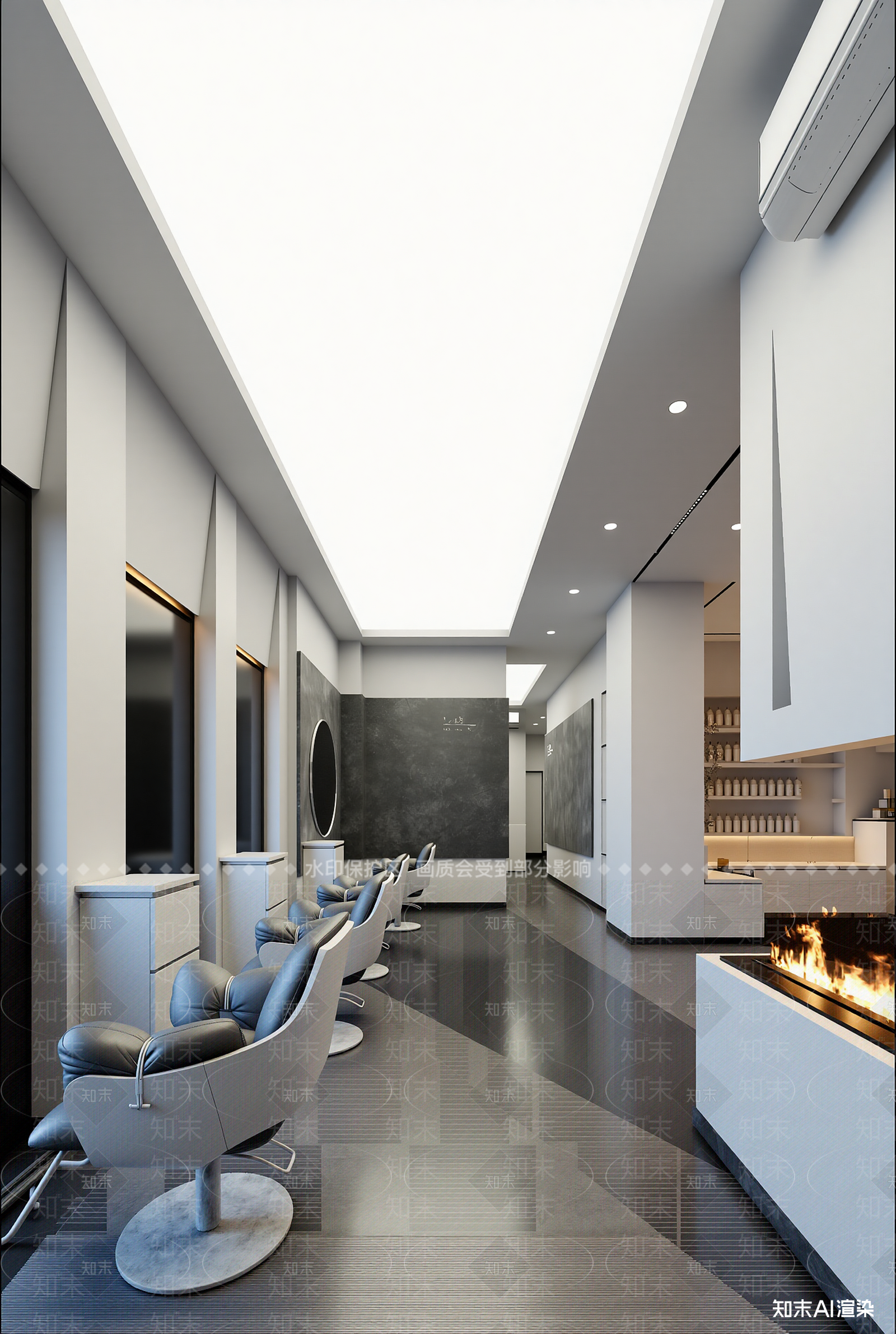 现代美容院3D模型下载【ID:1215920388】