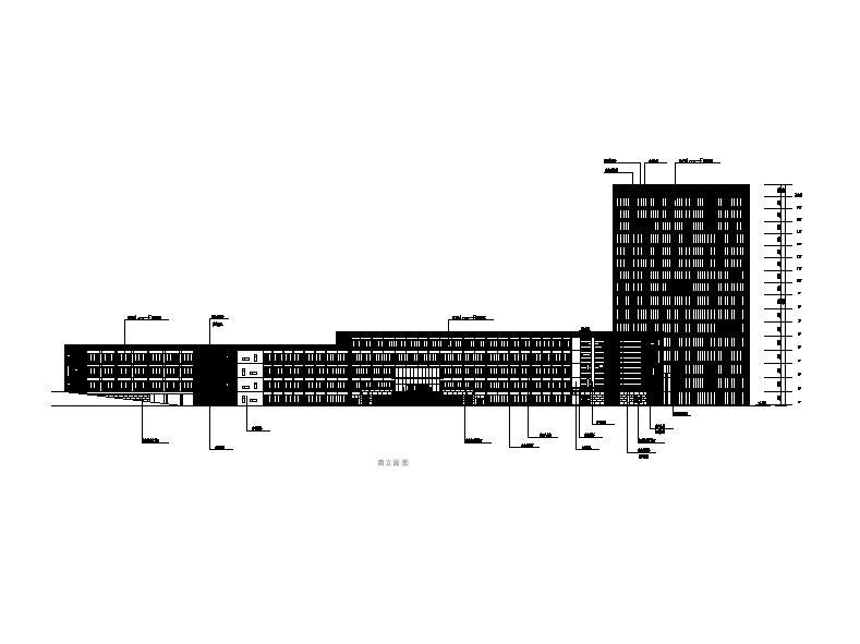 [浙江]高层L型涂料外墙信息办公中心建筑施工图施工图下载【ID:149960126】