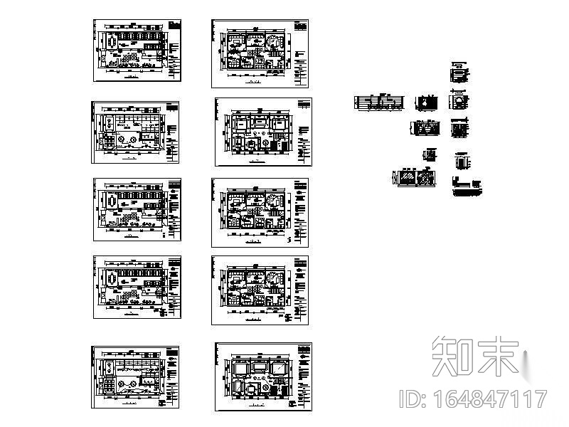 樾河茶楼详细施工图cad施工图下载【ID:164847117】