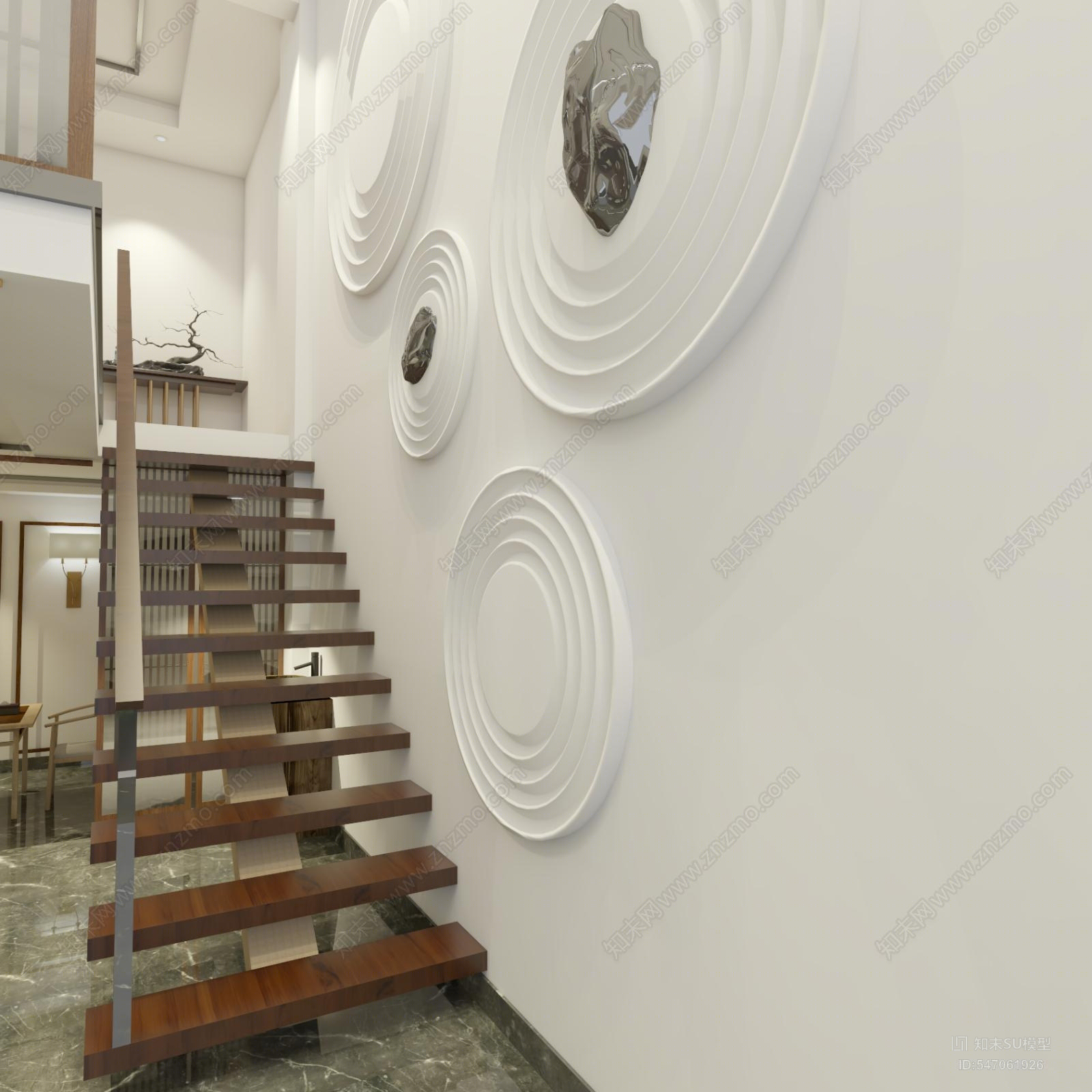 新中式茶叶店SU模型下载【ID:547061926】