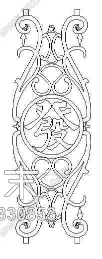 图块/节点铁艺栏杆cad施工图下载【ID:832330853】