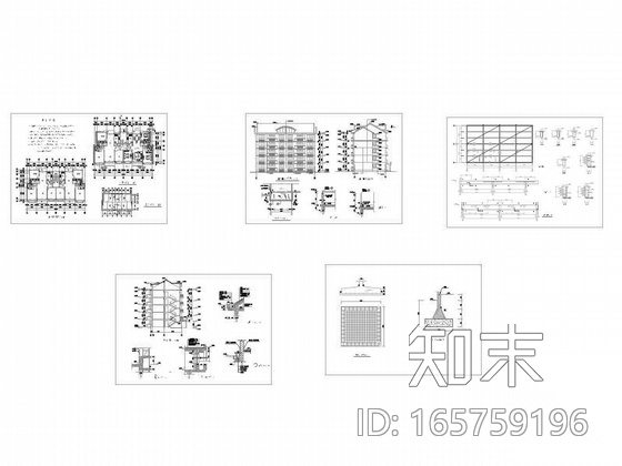一梯二户单元式住宅楼课程设计施工图下载【ID:165759196】