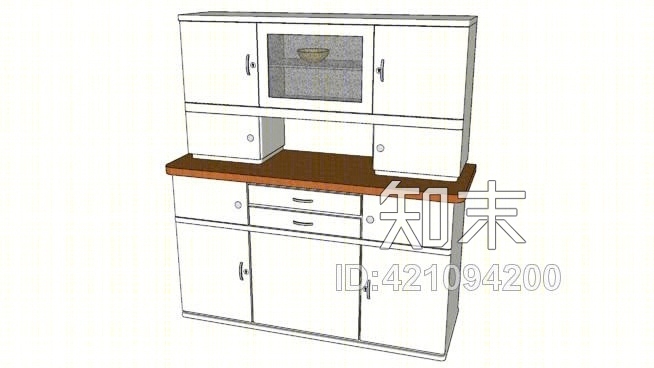 老式橱柜SU模型下载【ID:421094200】