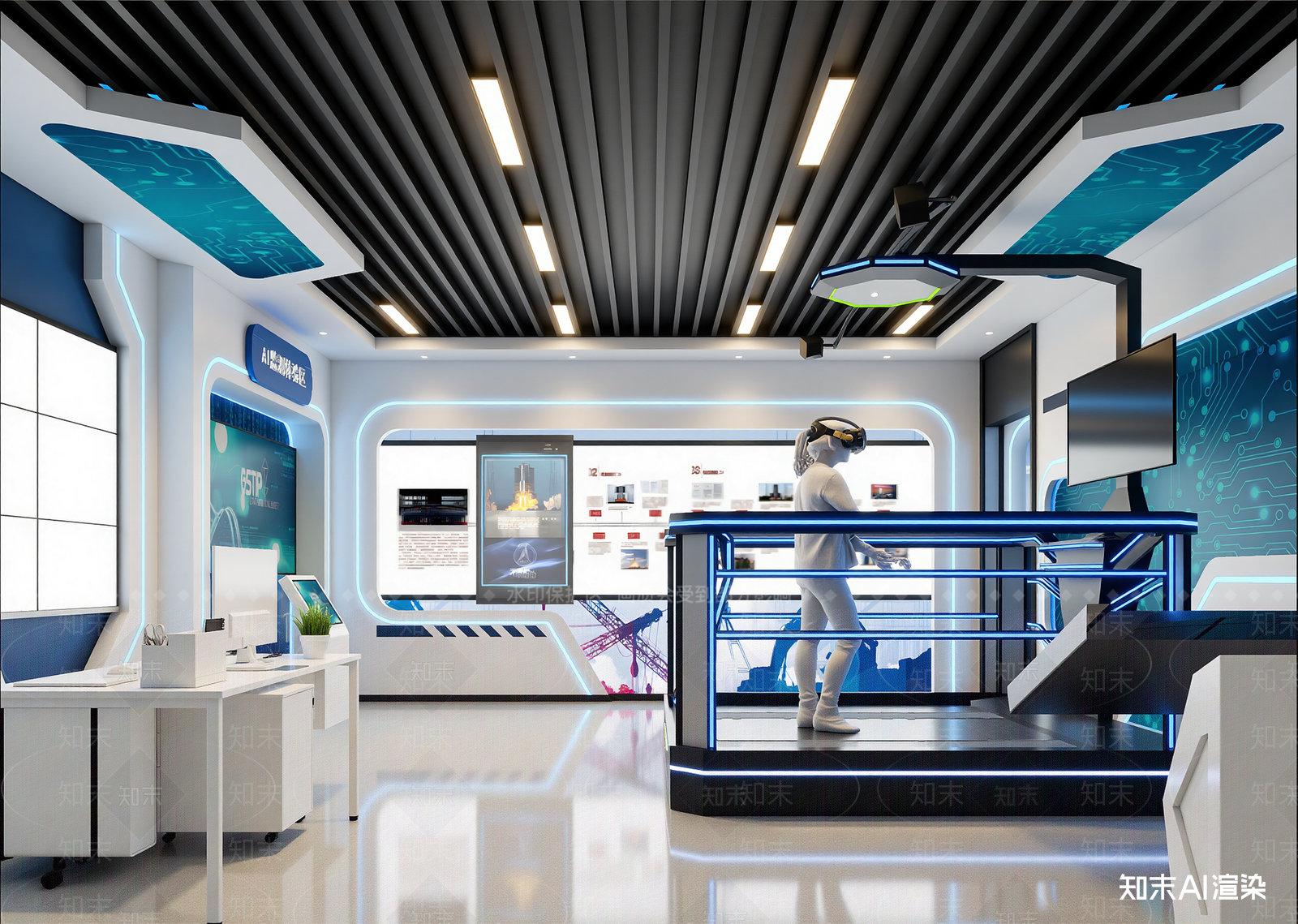 现代科技展厅3D模型下载【ID:1214803971】