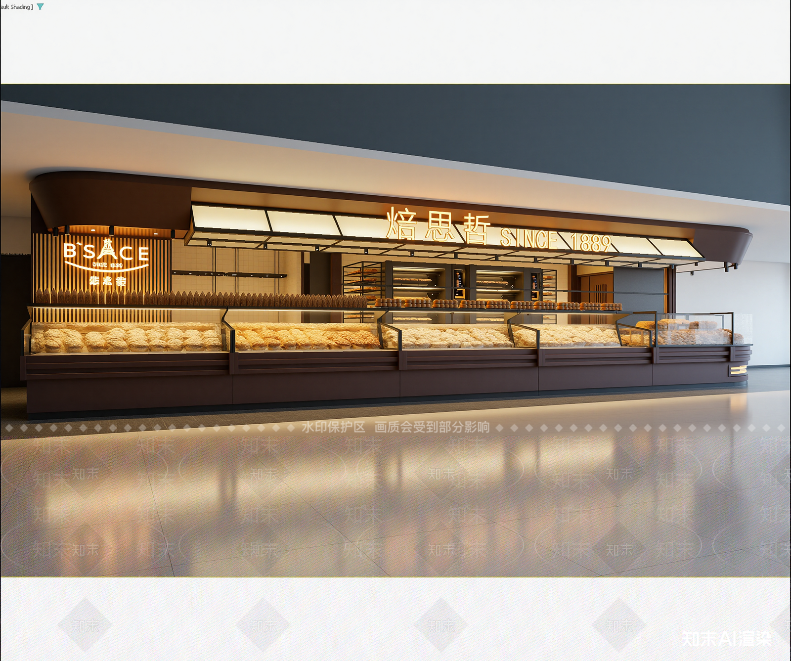 现代面包店3D模型下载【ID:1214939759】