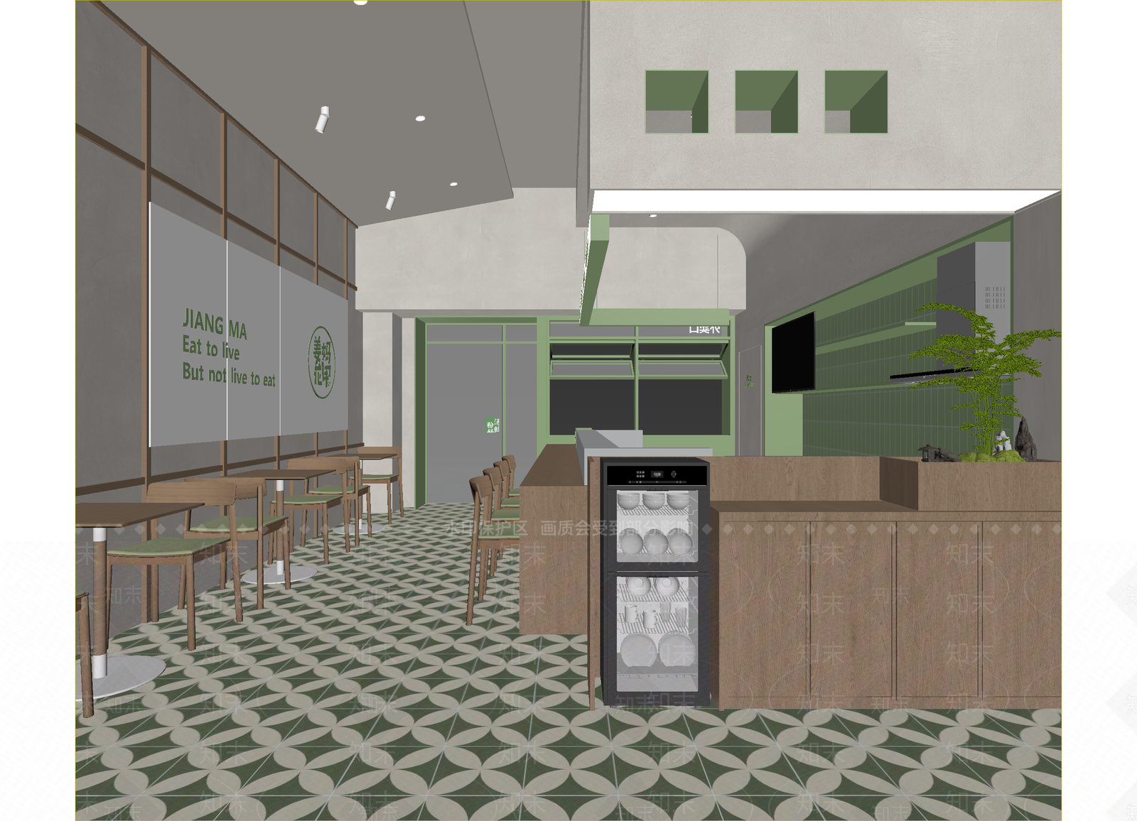 简约其他餐饮空间3D模型下载【ID:1215088087】