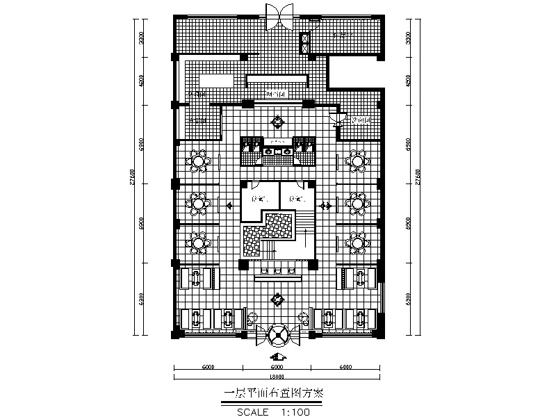 全套中式风格火锅店设计CAD施工图（含效果图）cad施工图下载【ID:160709122】