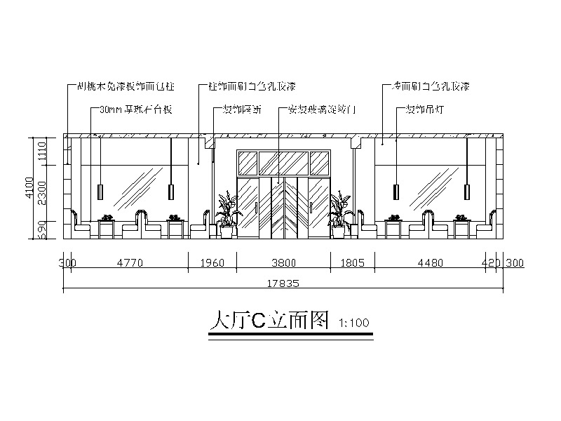 全套中式风格火锅店设计CAD施工图（含效果图）cad施工图下载【ID:160709122】