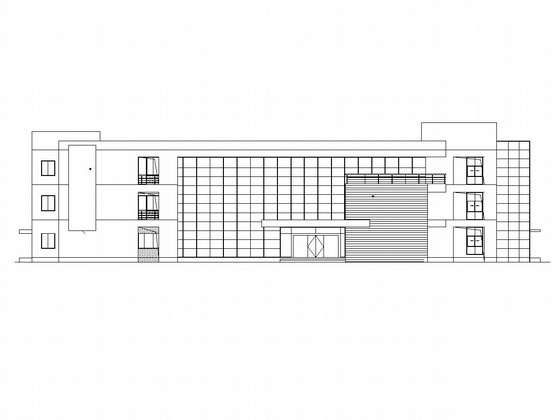 [苏州市]某现代化工业厂区南、北办公楼建筑施工图cad施工图下载【ID:167932148】