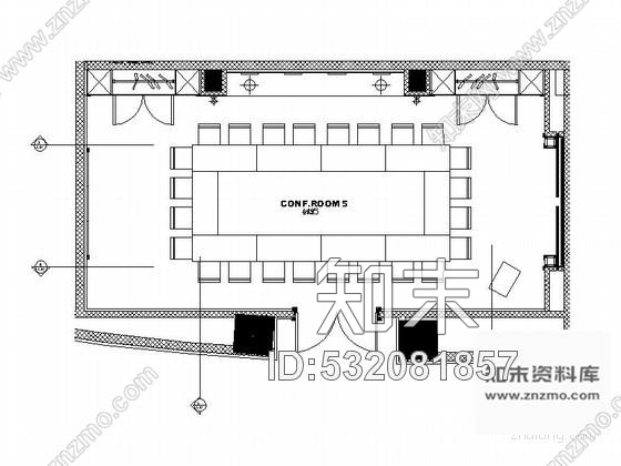 施工图天津五星级酒店会议室设计装修图施工图下载【ID:532081857】