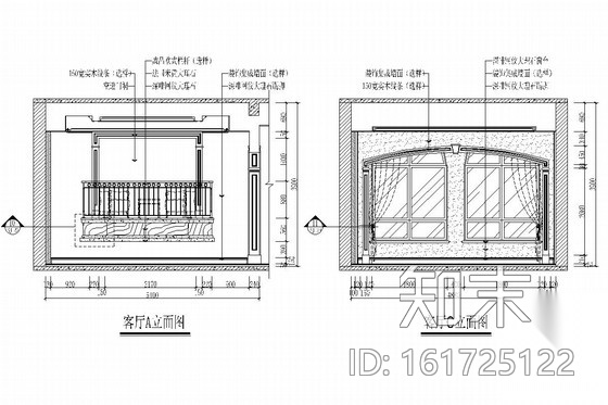 [浙江]风景优美交通便利欧式风格三层别墅装修图（含效果...cad施工图下载【ID:161725122】