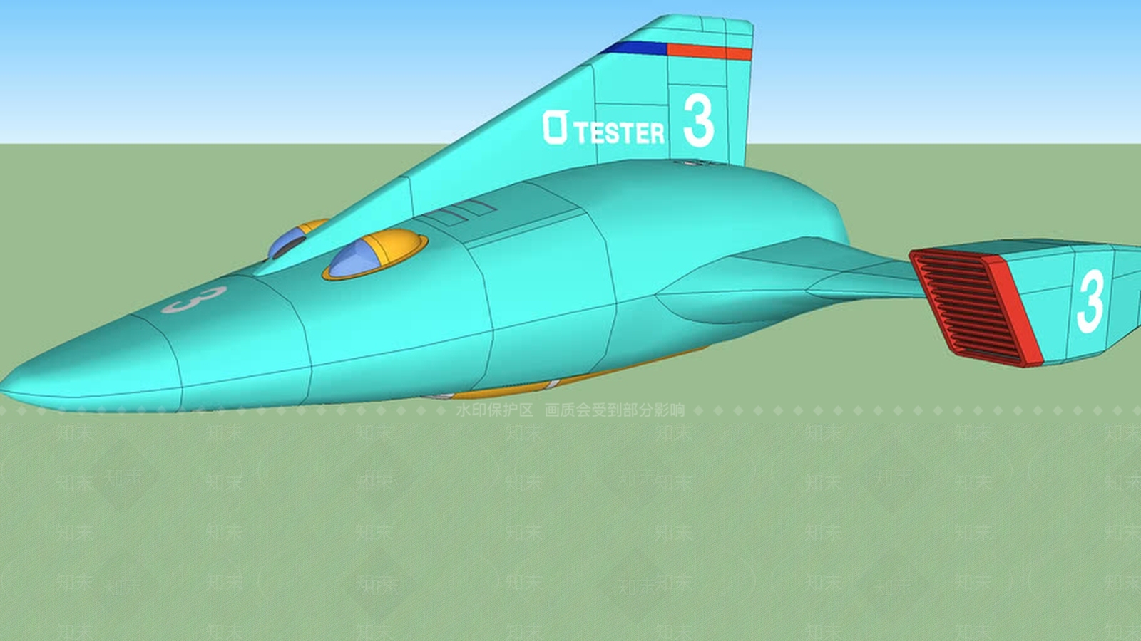 零测试3号机SU模型下载【ID:1162057115】