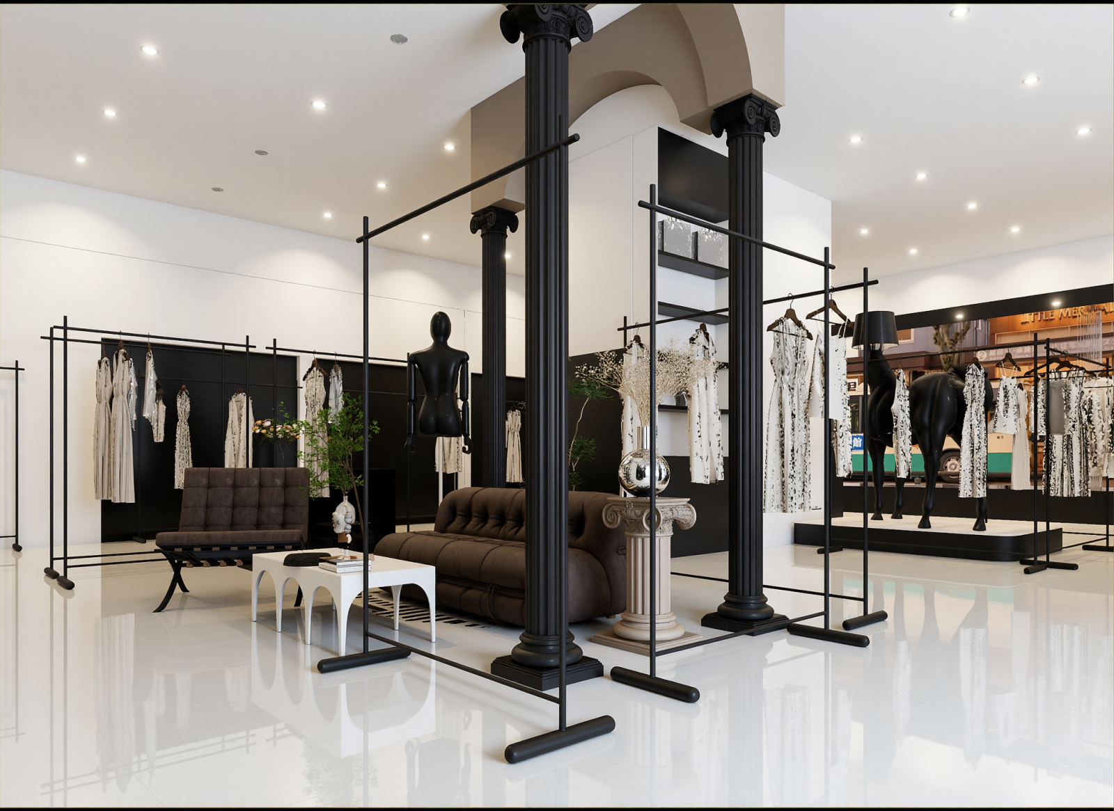 法式服装展厅3D模型下载【ID:1215058624】