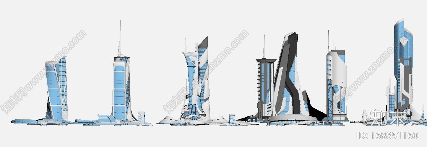 科幻建筑CG模型下载【ID:168851160】