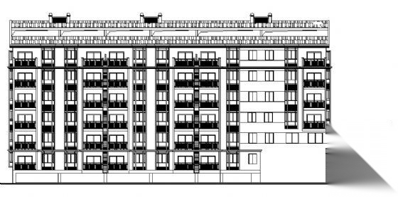 某住宅小区——3号商住楼单体建筑施工图cad施工图下载【ID:166701165】