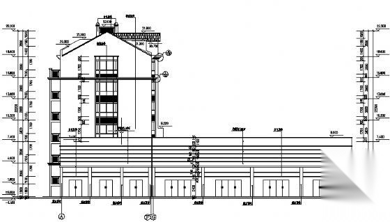 某住宅小区——3号商住楼单体建筑施工图cad施工图下载【ID:166701165】