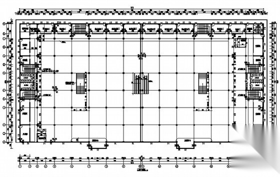 [青海省]某三层美食城建筑施工图cad施工图下载【ID:166727188】