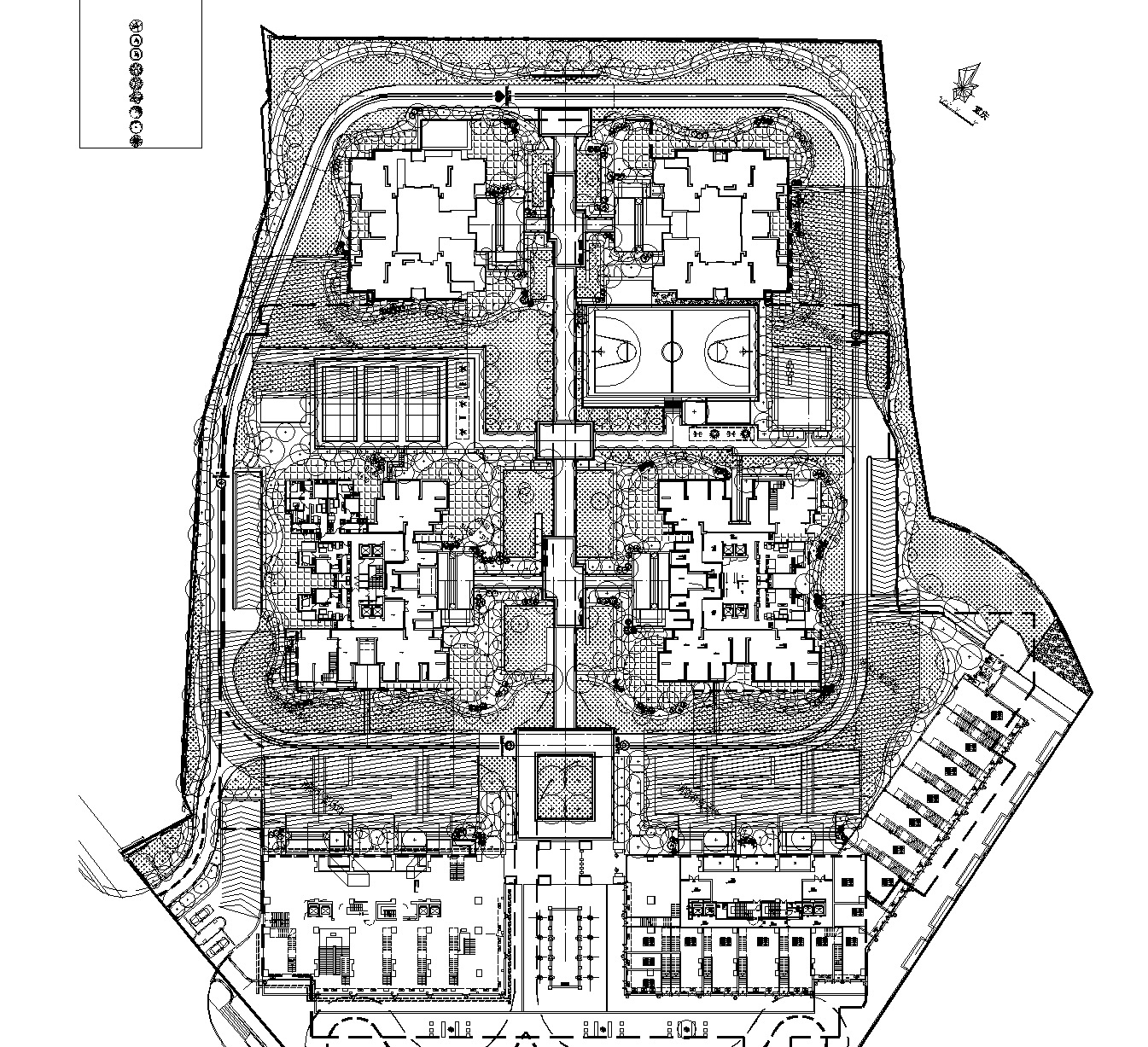 [重庆]万科居住区植物配置CAD施工图施工图下载【ID:160911142】