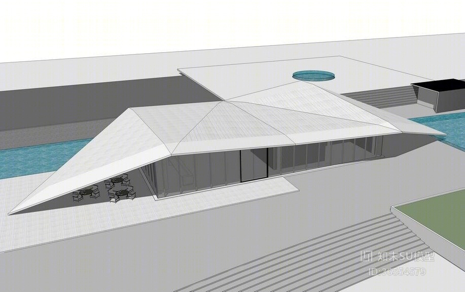 公园小建筑SU模型下载【ID:36554579】