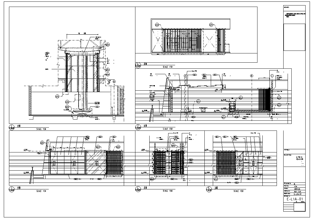 深圳某经典酒店中餐厅室内装修施工图（含实景图）cad施工图下载【ID:161763148】