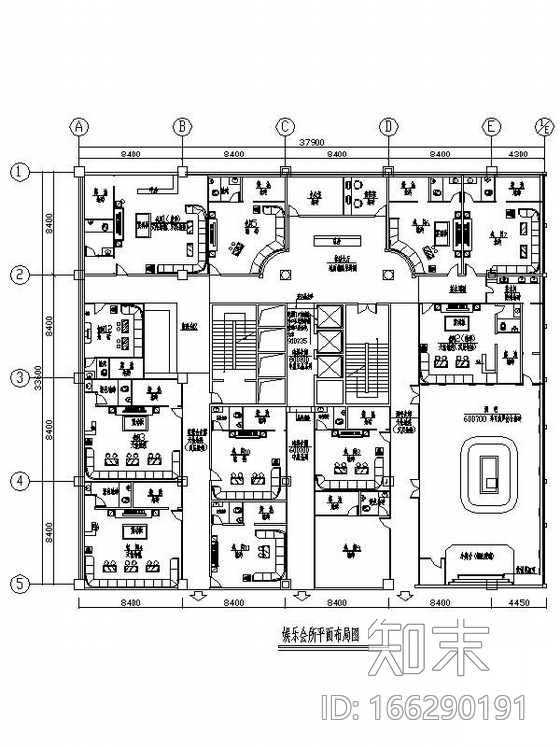 [四川]某娱乐会所立面装修图（含效果）cad施工图下载【ID:166290191】