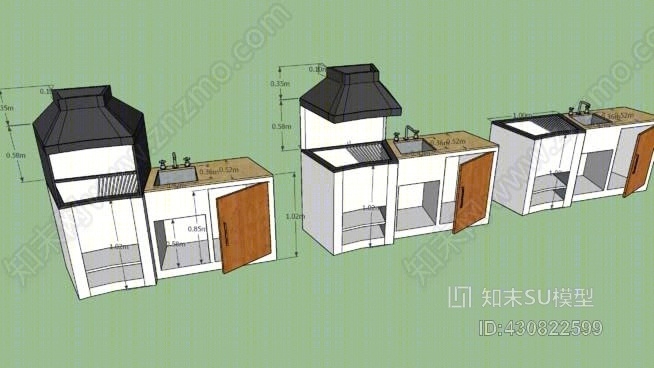 烧烤SU模型下载【ID:430822599】