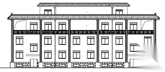 某四层办公楼建筑施工图cad施工图下载【ID:151434195】