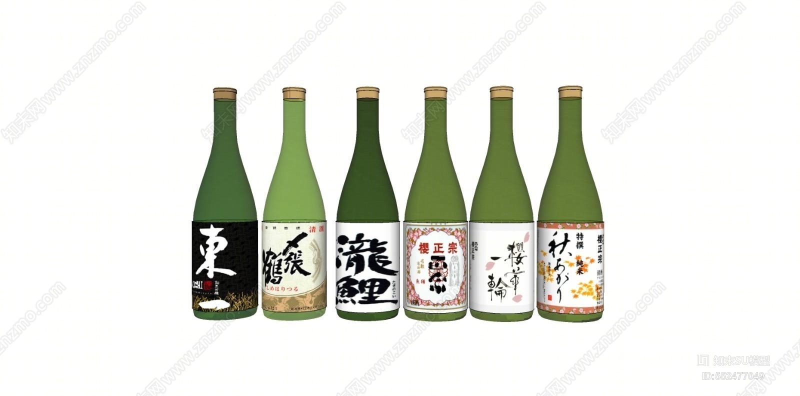 现代风格酒SU模型下载【ID:552477049】