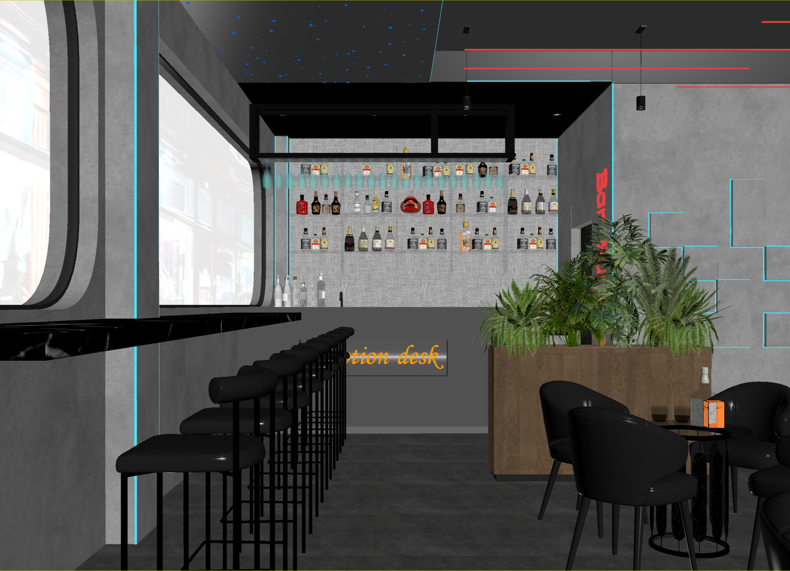 工业酒吧3D模型下载【ID:1214667992】
