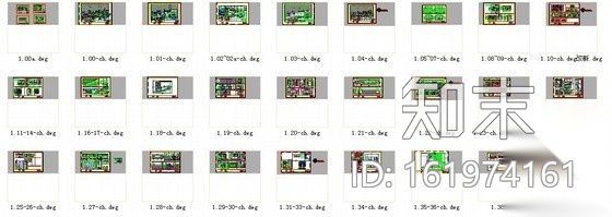 [北京]品牌酒店大堂室内装修施工图cad施工图下载【ID:161974161】