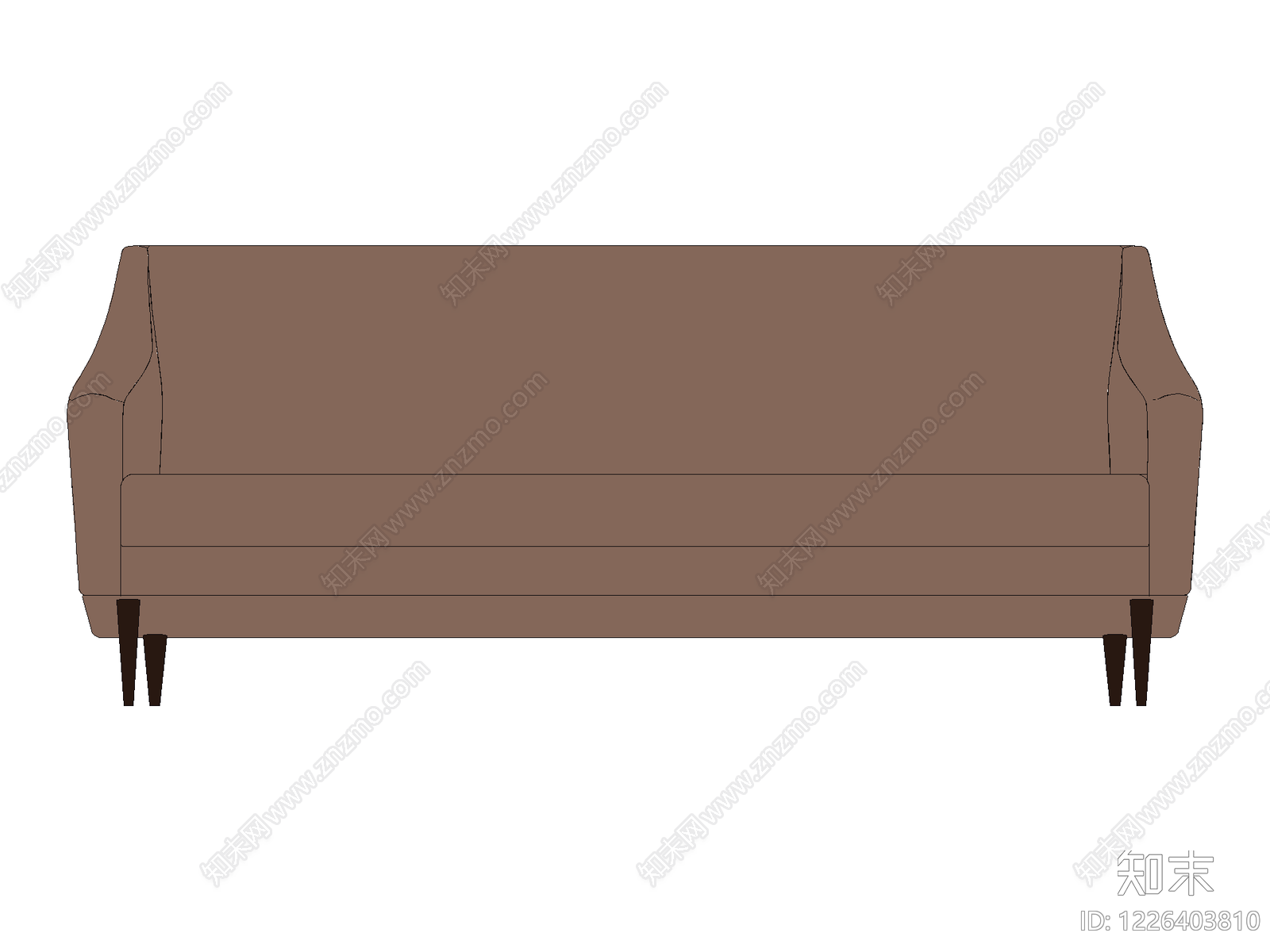 沙发cad施工图下载【ID:1226403810】
