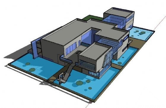 某两层售楼处兼会所建筑方案图cad施工图下载【ID:151656142】