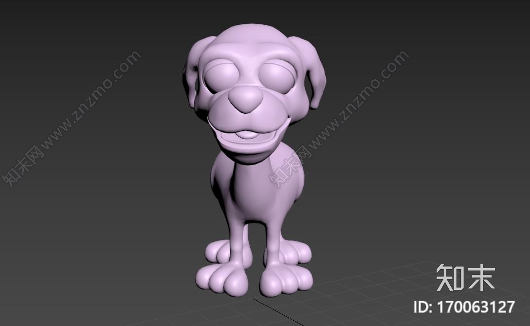 卡通Q狗3d打印模型下载【ID:170063127】