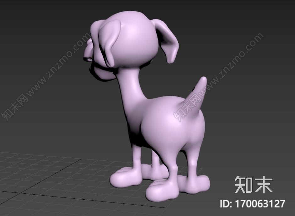 卡通Q狗3d打印模型下载【ID:170063127】
