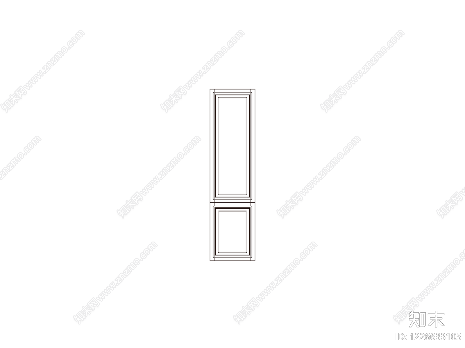 欧式外门系统CAD图纸