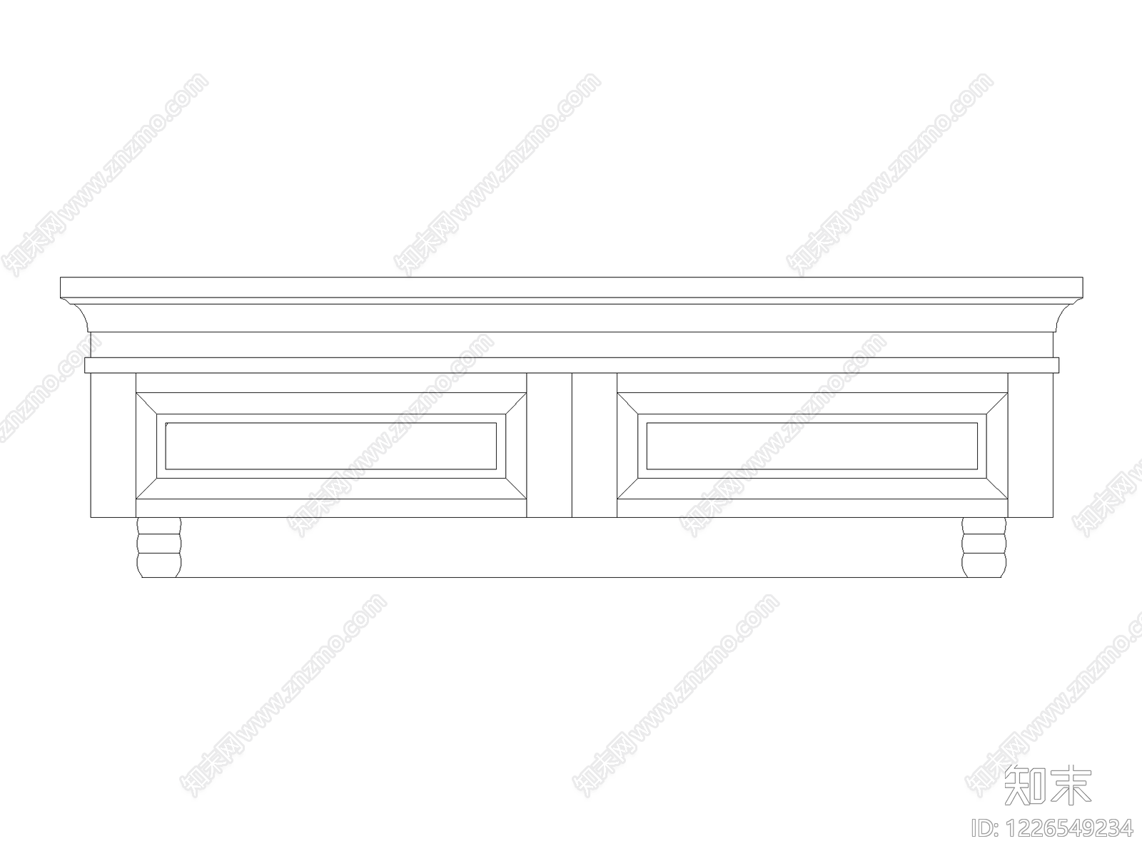 柜子cad施工图下载【ID:1226549234】