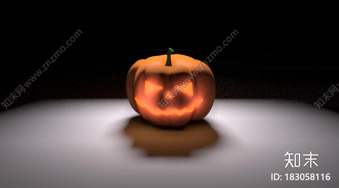 万圣节南瓜灯CG模型下载【ID:183058116】