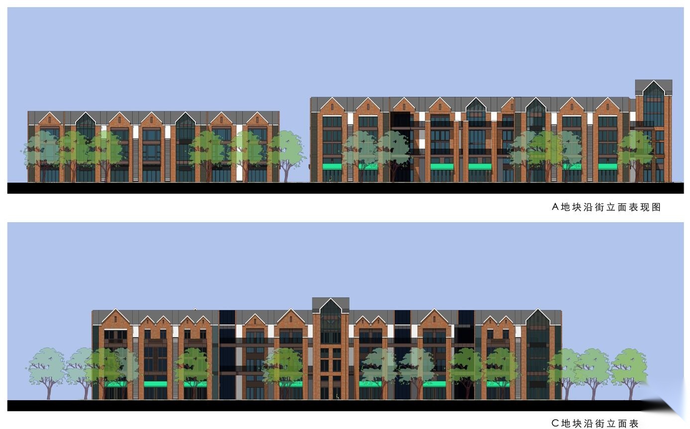 [上海]欧陆风格商业街建筑方案文本cad施工图下载【ID:151640185】